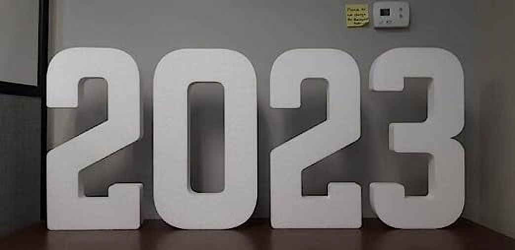 EPS Smooth Jumbo Foam Letters Numbers (24”) Free Standing 2023 Sign