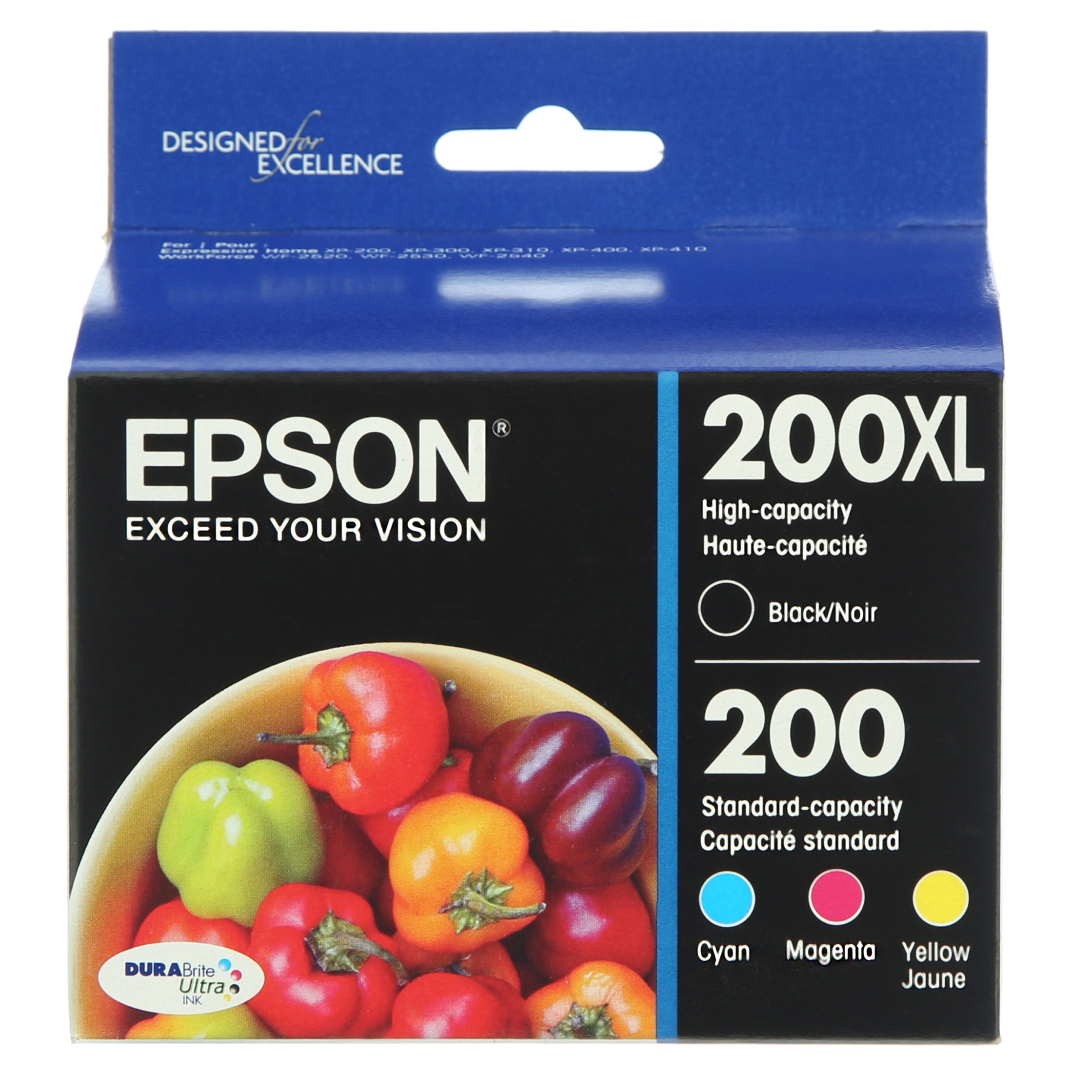 EPSON 200 DURABrite Ultra Ink High Capacity Black & Standard Color