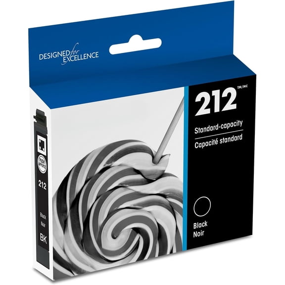 EPSON 212 Claria Ink Standard Capacity Black Cartridge (T212120-S) Works with WorkForce WF-2830, 2850 and Expression XP-4100, 4105