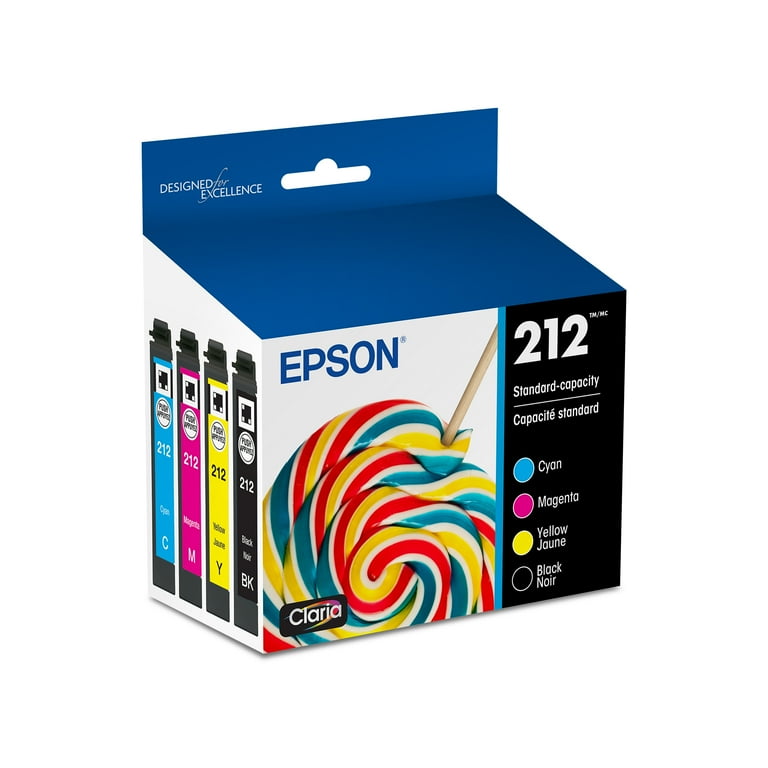 Epson 212XL Ink Cartridge 4-Pack for WF-2850, WF-2830, XP