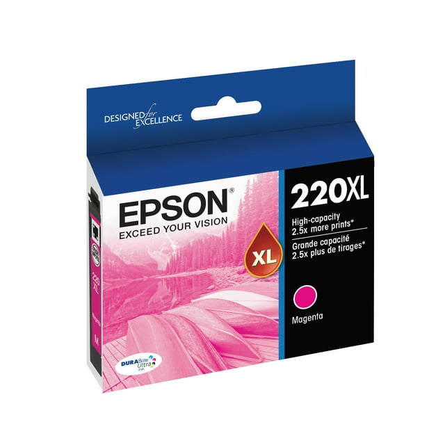 EPSON 220 DURABrite Ultra Ink High Capacity Magenta Cartridge ...