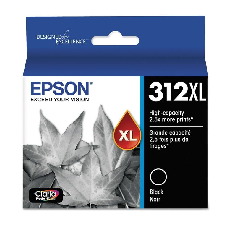 T312XL120-S (312XL) Claria High-Yield Ink, 500 Page-Yield, Black T312XL120-S (312XL) Claria High-Yield Ink, 500 Page-Yield, Black