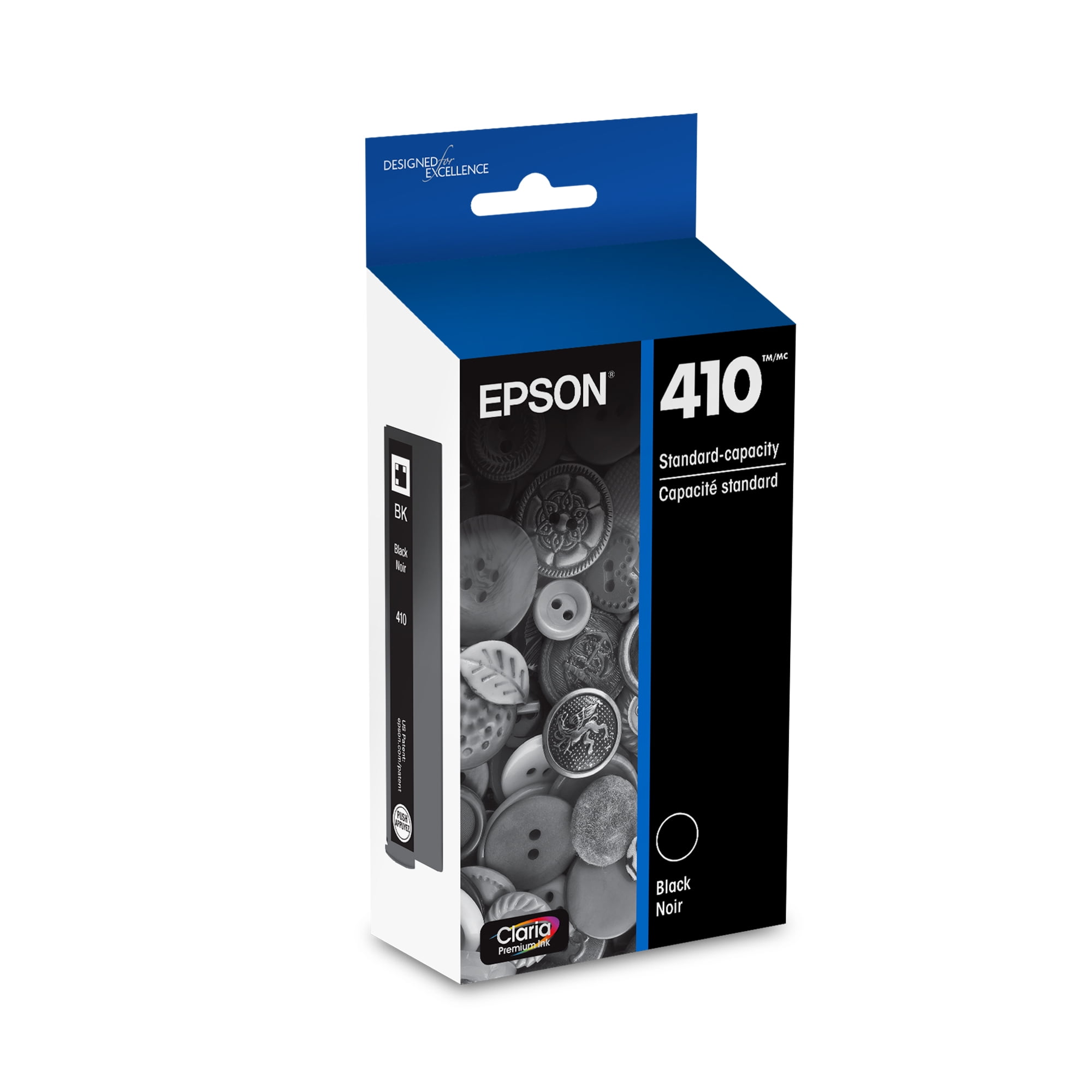 EPSON 410 Claria Premium Ink Standard Capacity Black (T410020-S) Works with Expression Premium XP-530, XP-630, XP-640, XP-7100, XP-830
