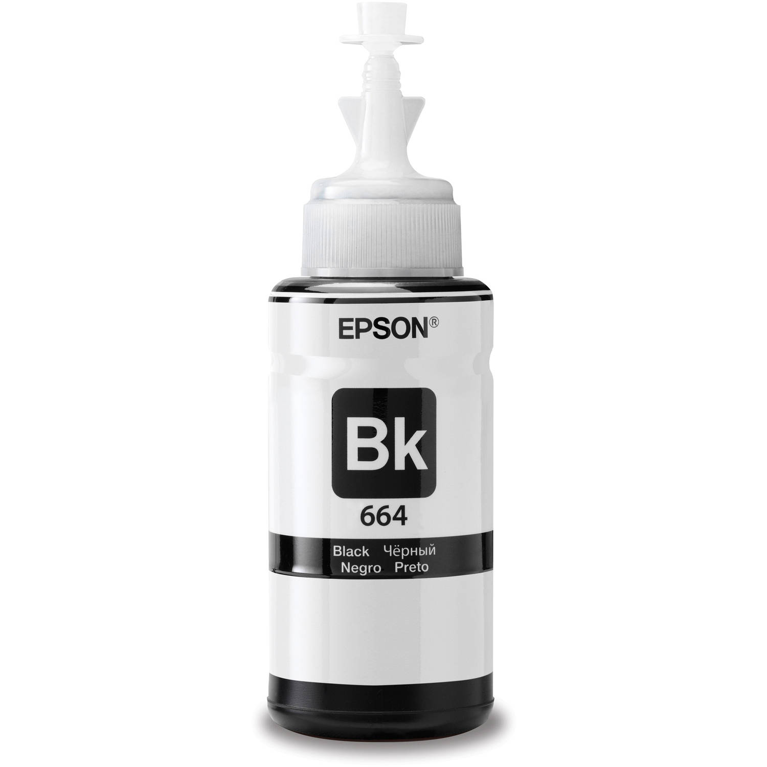 EPSON 664 EcoTank Ink Ultra-high Capacity Bottle Black (T664120-S) Works with EcoTank ET-2500, ET-2550, ET-4500, ET-4550, ET-2600, ET-2650, ET-3600, ET-16500 - image 1 of 2