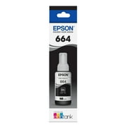 EPSON 664 EcoTank Ink Ultra-high Capacity Bottle Black (T664120-S) Works with EcoTank ET-2500, ET-2550, ET-4500, ET-4550, ET-2600, ET-2650, ET-3600, ET-16500