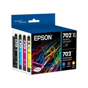 epson t702 durabrite &ouml;fgafullt &oacute;sviki&eth; blek me&eth; mikla afkastagetu svart og venjulegt lithylki combo pakki