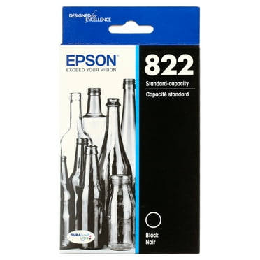 EPSON 822 DURABrite Ultra Ink Standard Capacity Black Cartridge (T822120-S) Works with WorkForce Pro WF-3820, WF-3823, WF-4820, WF-4830, WF-4833, WF-4834