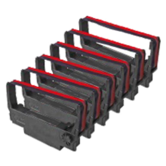 EPSON ERC-30PR Ribbons 6-PACK Purple / Red