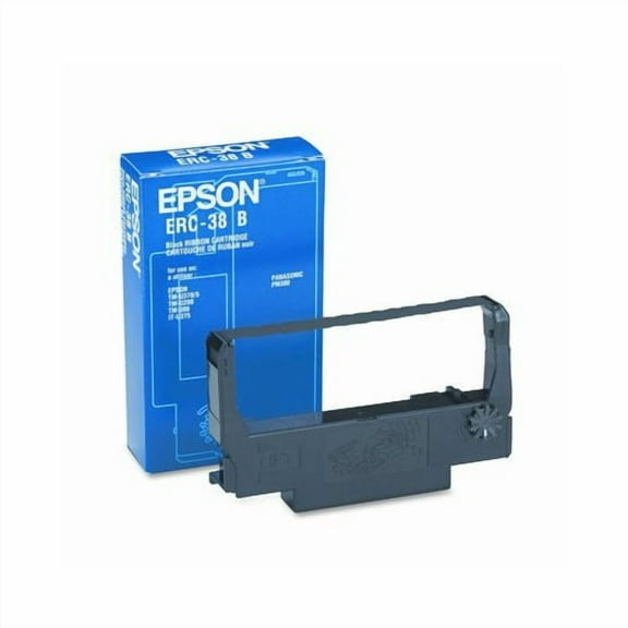 EPSON ERC38B Black Ribbon Cartridge for Dot-matrix Printing Technology