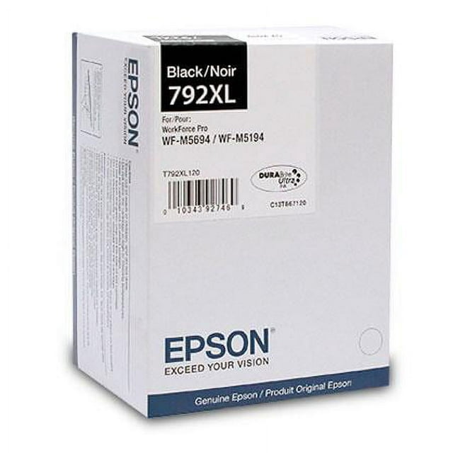 EPSON High Capacity Black Ink Cartridge WorkForce Pro M5194, M5694 T792XL120