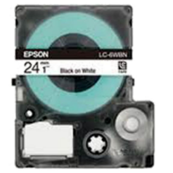 EPSON SS24KW (LC-6WBN) Label Tape Maker Black on White