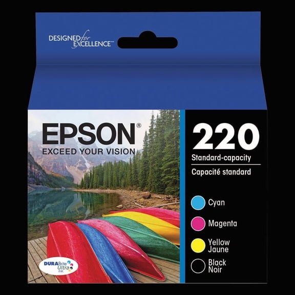 EPSON T220 DURABrite Ultra Genuine Ink Standard Capacity Black & Color Cartridge Combo Pack