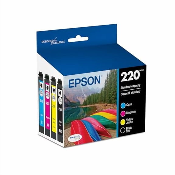 EPSON T220 DURABrite Ultra Genuine Ink Standard Capacity Black & Color Cartridge Combo Pack