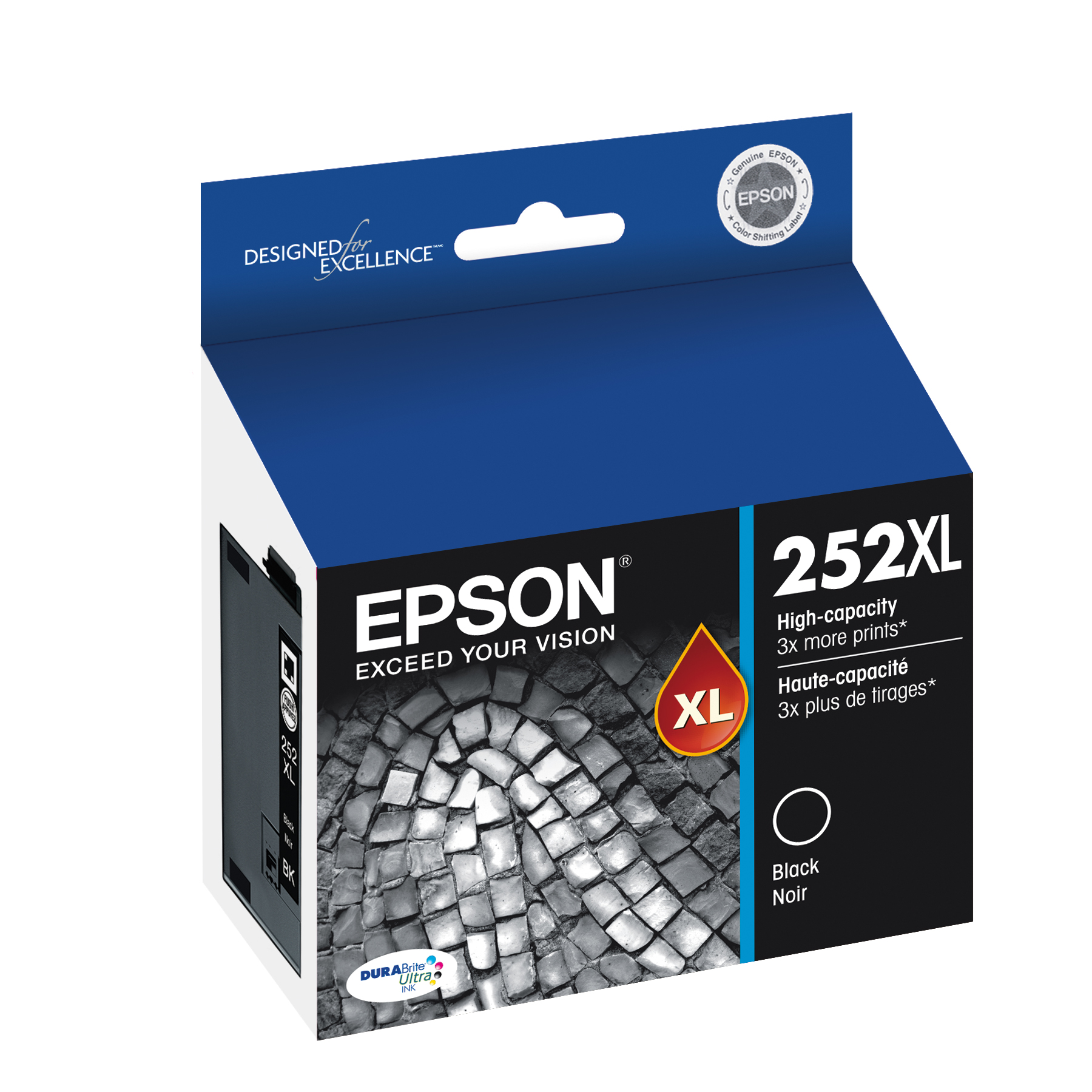 EPSON T252 DURABrite Ultra Genuine Ink High Capacity Black Cartridge - image 1 of 2