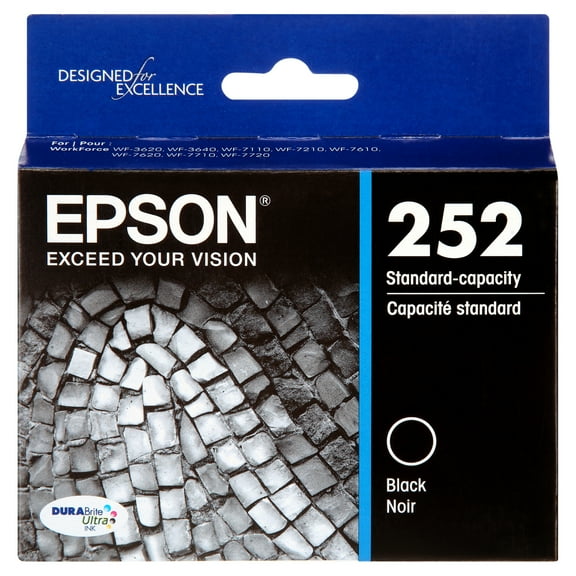 EPSON T252 DURABrite Ultra Genuine Ink Standard Capacity Black Cartridge