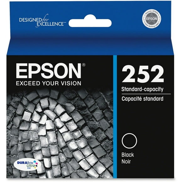 EPSON T252 DURABrite Ultra Genuine Ink Standard Capacity Black Cartridge
