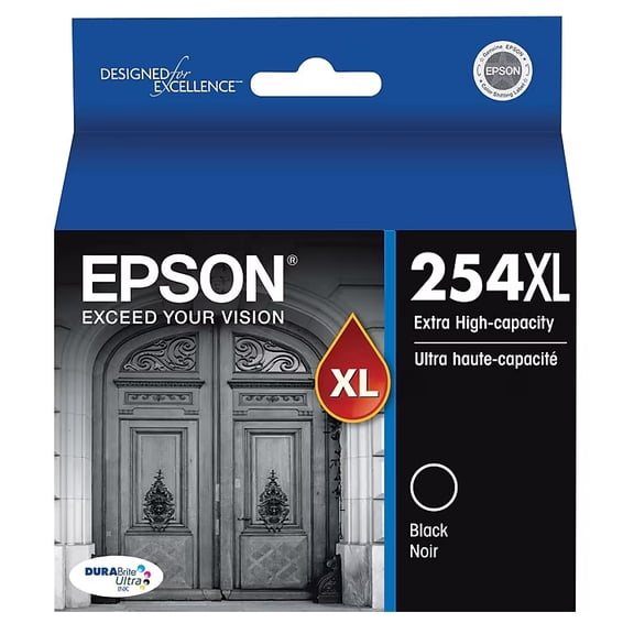 EPSON T254XL120S DURABrite Ultra 254XL Ink Cartridge Black (Sold without manufacturer warranty)