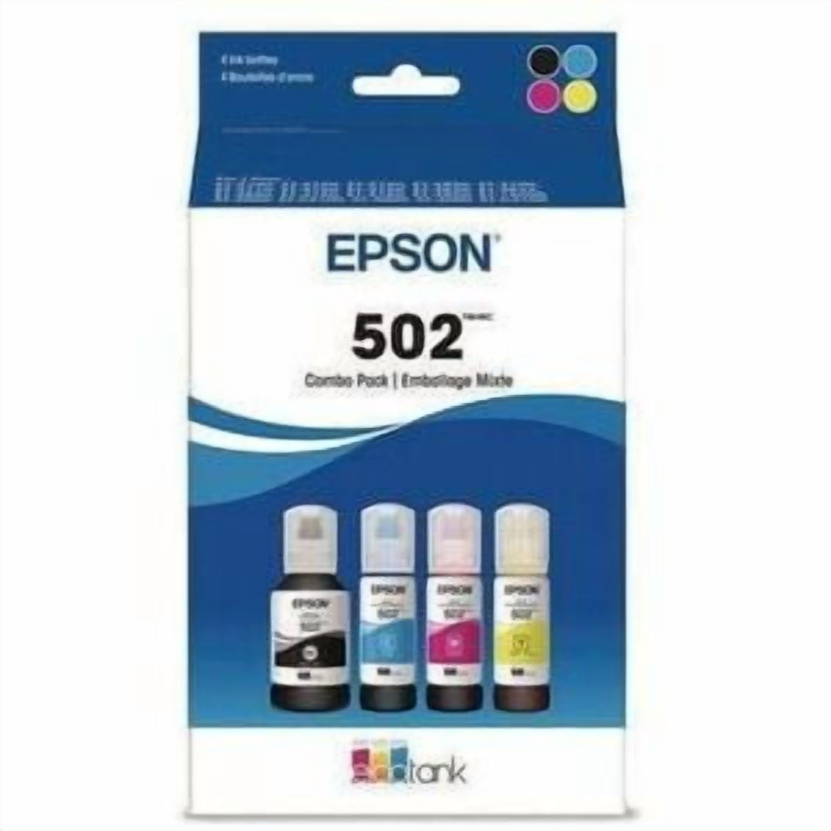 Epson Claria 502 Ultra High Yield Inkjet Ink Cartridge 4 Pack T502120BCS
