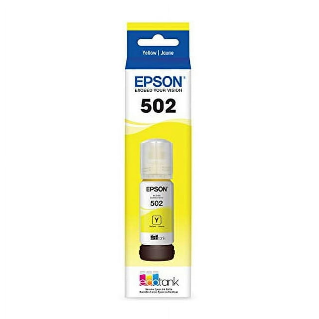 EPSON T502 EcoTank Ink Ultra-high Capacity Bottle Yellow (T502420-S) for select Epson EcoTank Printers