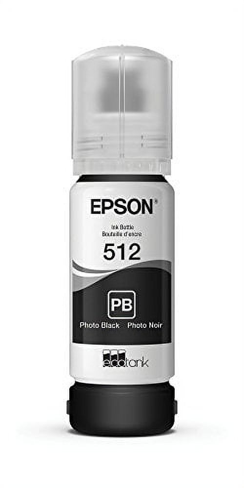 EPSON T512 EcoTank Ink Ultrahigh Capacity Bottle Photo Black (T512120