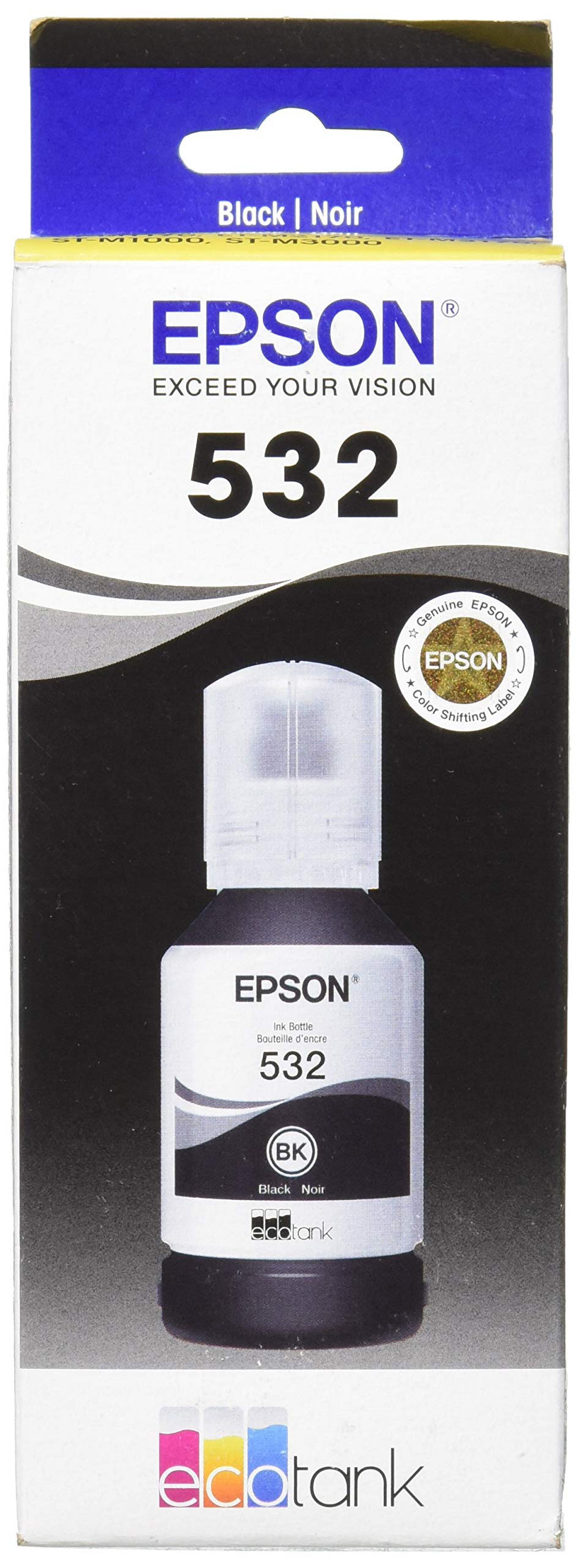 EPSON T532 EcoTank Ink Ultrahigh Capacity Bottle Black (T532120S