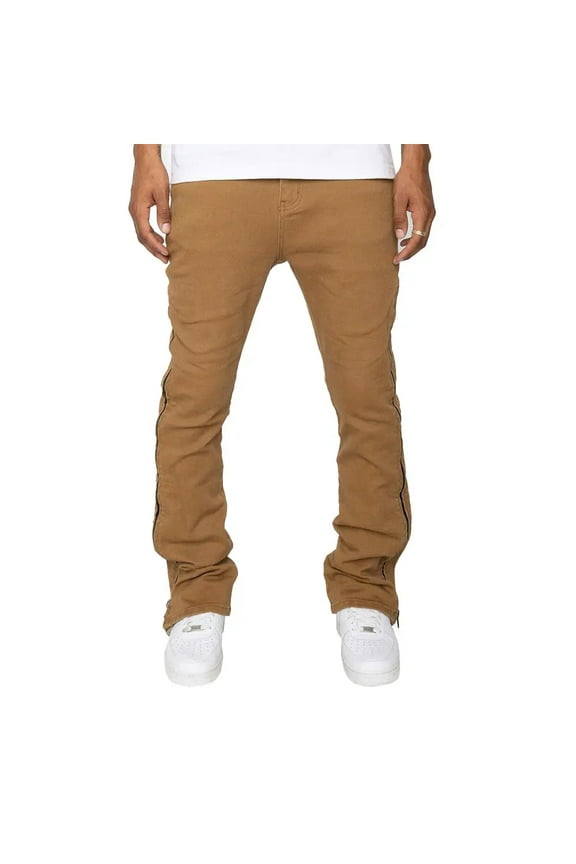 EPTM Men Havoc Flare Stacked Pants (Tan)