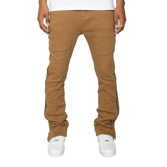 EPTM Men Havoc Flare Stacked Pants (Tan)