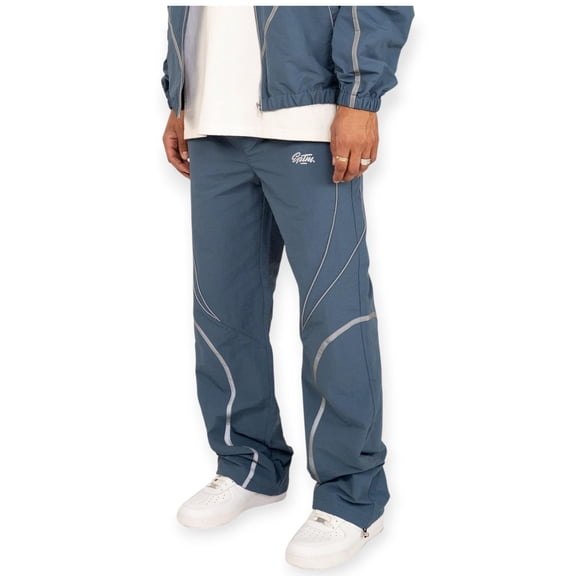 EPTM Men Union Nylon Track Pants (Denim Blue)