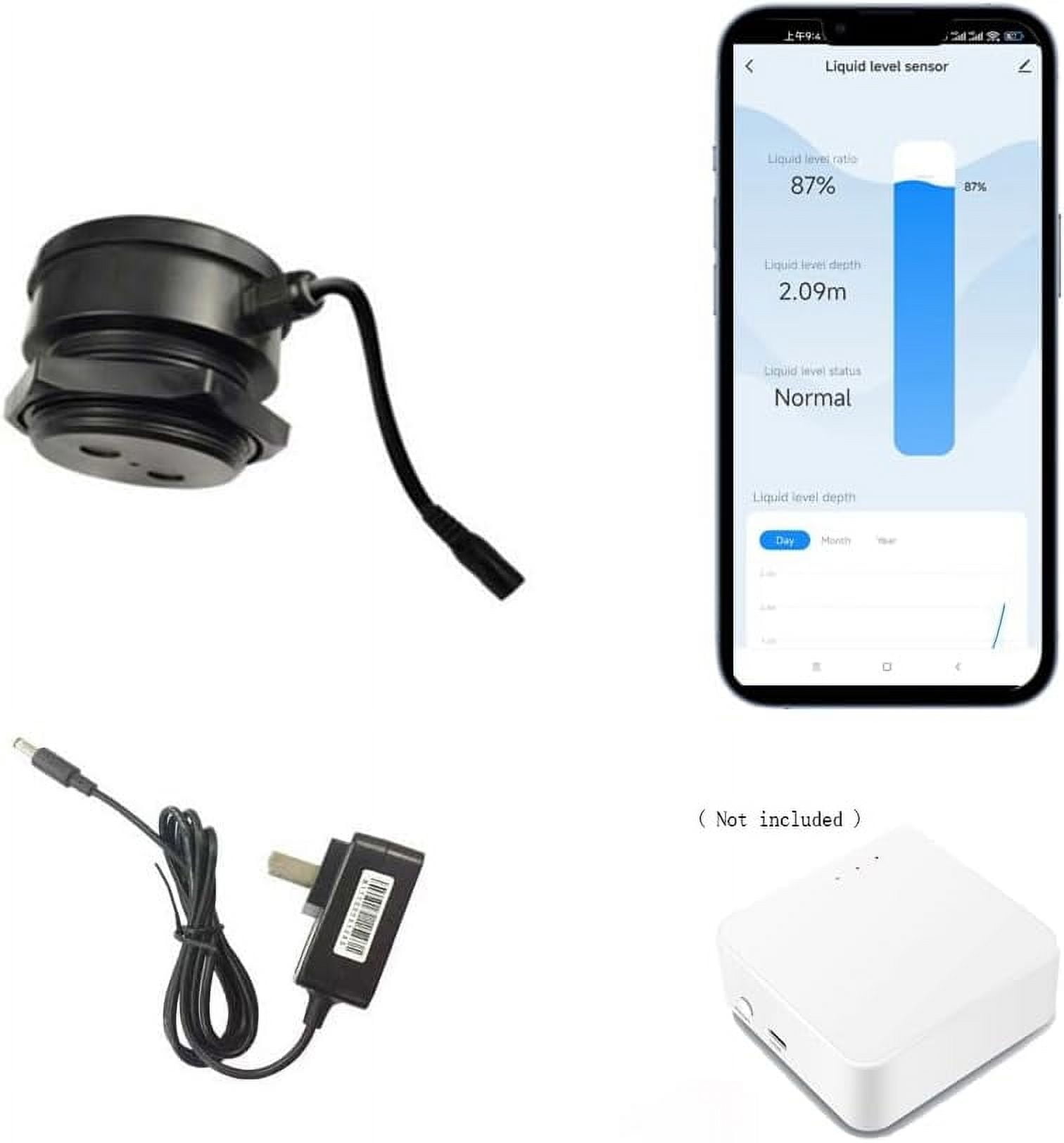 EPTTECH TLC2206-ZB Zigbee Signal Tuya Wireless Liquid Level Water Tank ...