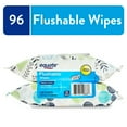 thumbnail interactive-video image 1 of Equate Flushable Wet Wipes, Fresh Scent, 96 Wipes (2 Pack), Compare to Cottonelle®, 1 of 13