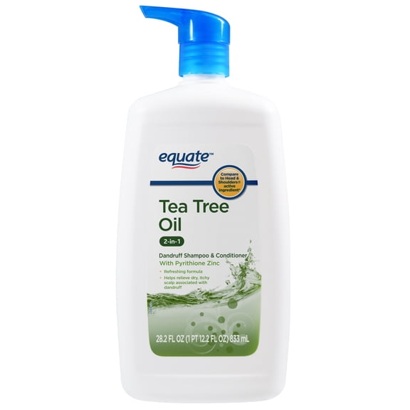 Equate Tea Tree Oil 2-in-1 Dandruff Shampoo & Conditioner, 28.2 fl oz