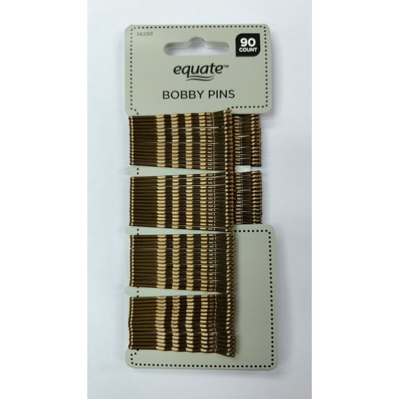 Equate Bobby Pins, Brown, 90 Count
