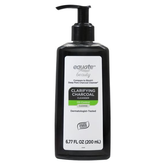 Equate Clarifying Charcoal Cleanser, 6.77 fl oz