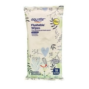 Equate Flushable Wipes for Travel, Fresh Scent, 18 Wipes, Compare to Cottonelle®