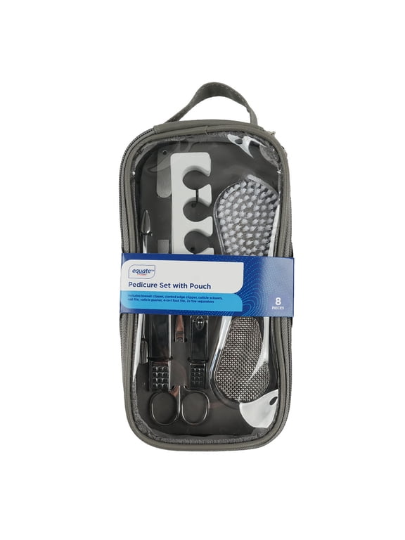 Pedicure Set, Gray, 7-Piece