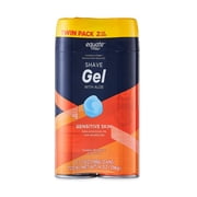 Equate Sensitive Skin Shave Gel with Aloe, Twin Pack, 7 oz, 2 Count