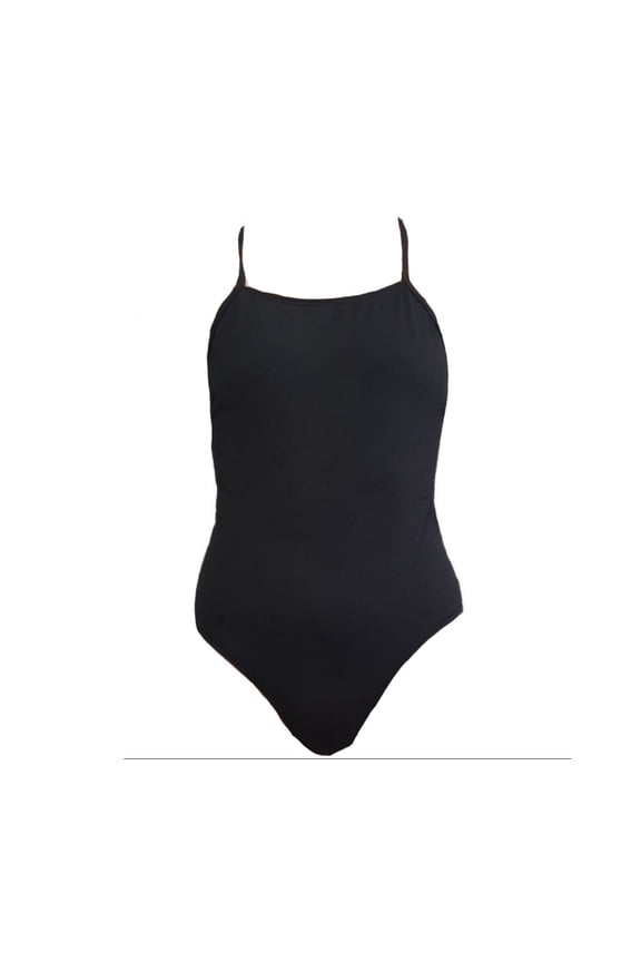 Women's Barcelona One Piece Open Back Swimsuit, Black, 28