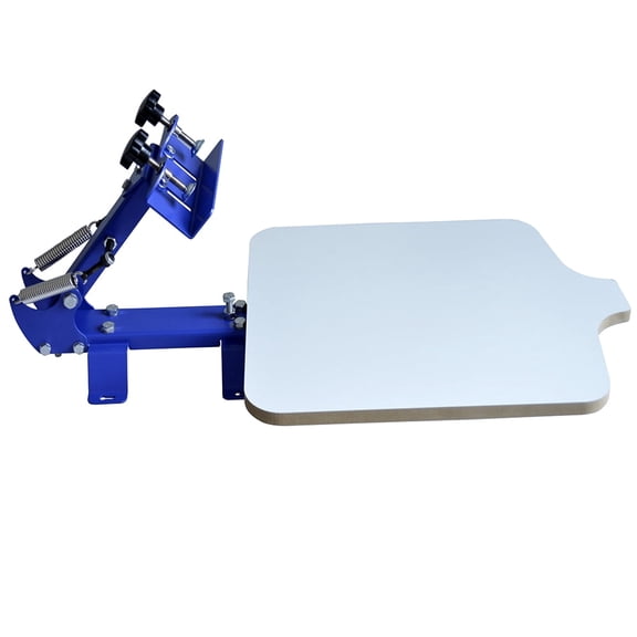 EQCOTWEA 1 Color 1 Station Silk Screen Printing Table Press Kit for T-Shirt DIY