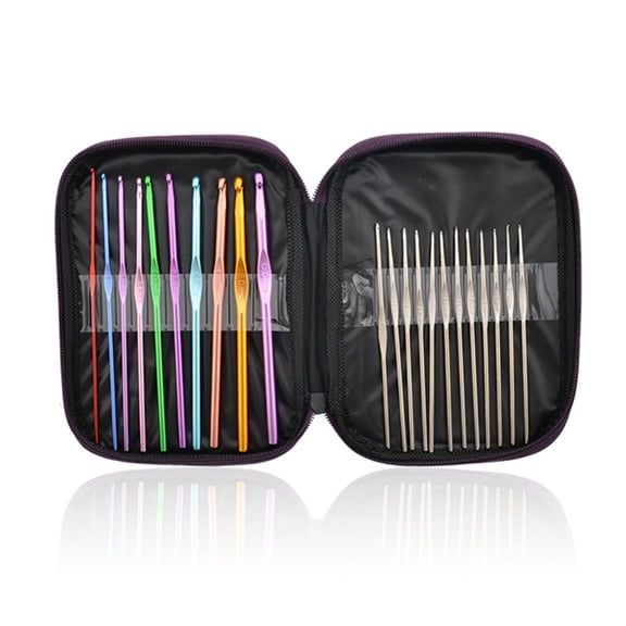 EQCOTWEA 22pcs Multi-colour Hooks Needles Knit Weave Weave Craft Yarn Tools