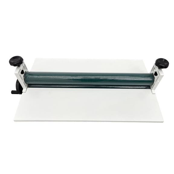 EQCOTWEA 30" Cold Laminator with Foldable Working Table White All Metal Frame for Photo Vinyl Film Laminating