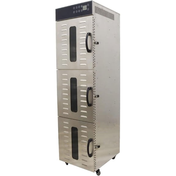 EQCOTWEA 36 layers Fruit Vegetable Drying Machine Food Dehydrator 304 Stainless Steel