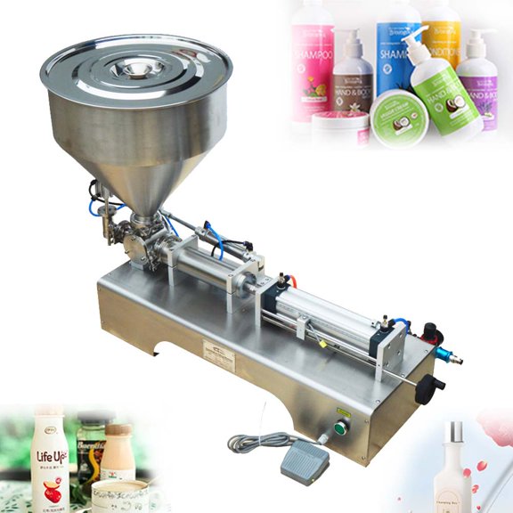 EQCOTWEA 50-500ml Pneumatic Filler Liquid Paste Filling Machine Dispenser Single Nozzle