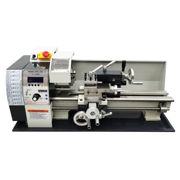 EQCOTWEA 8"*16" Metal Lathe Machine Precision Metal Bench Lathe Metric/Inch Thread