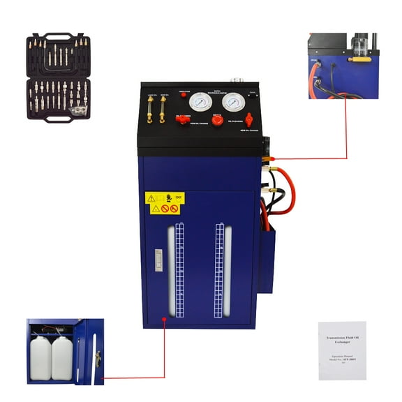 EQCOTWEA Automatic 12V Transmission Fluid Flush Exchange Machine 2 Tanks 8 Gallons