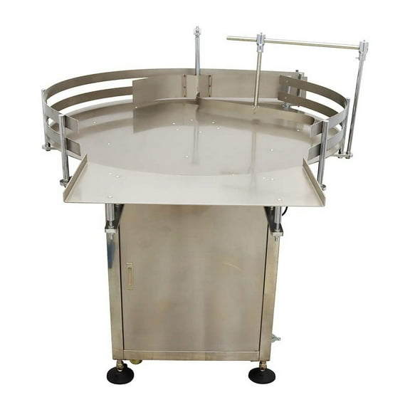 EQCOTWEA Automatic Round Bottle Unscrambler Machinery Bottle Accumulation Rotary Table Line Import Collection 39.37"