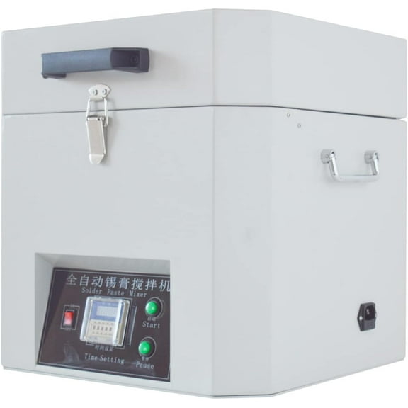 EQCOTWEA Automatic Solder Paste Mixer Tin Cream Blender Cream Softening Equipment with LED Digital