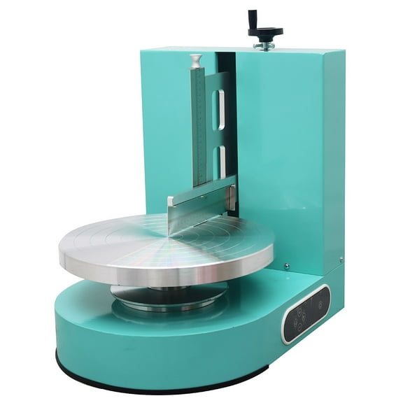EQCOTWEA Cake Cream Spreading Coating Smearing Machine for 4-12inch Cakes Adjustable Rotating Speed Green