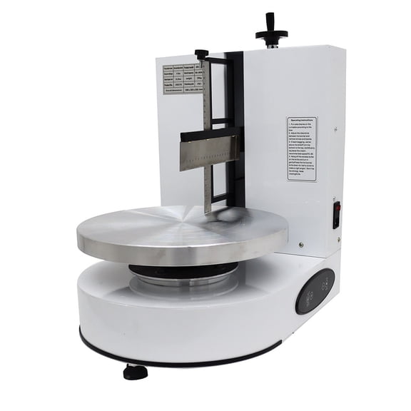 EQCOTWEA Cake Decorating Machine Cream Spreading Coating Smearing Machine Cake Smoother 6-14" White