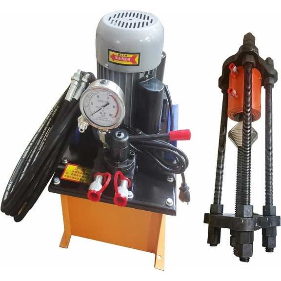 EQCOTWEA Chain Pressing Sleeve Pressing Machine Hydraulic Crawler Pin Pressing Machine for Excavator Repairing 220V 100T