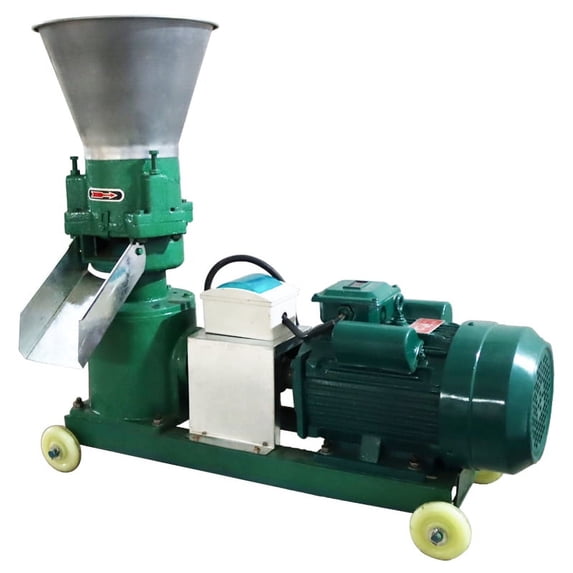 EQCOTWEA Chicken Feed Pellet Mill Machine 6mm Electric Animal Feed Granulator Grinder 220V